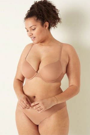 Beige Victorias Secret Wear Everywhere Bras | 351264-SUZ