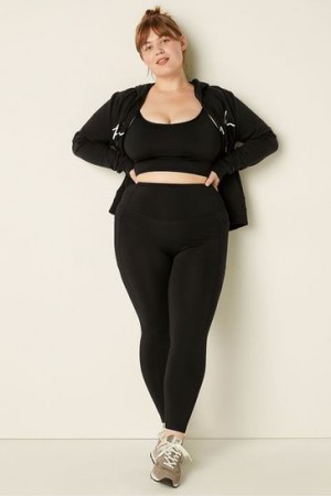 Black Victorias Secret High Waist Crop Leggings | 752396-GDF