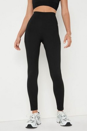 Black Victorias Secret High Waist Full Length Leggings | 768915-LEB