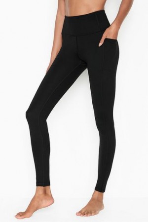 Black Victorias Secret High Waist Leggings | 021348-JWD