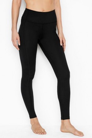 Black Victorias Secret High Waist Leggings | 923608-MNS