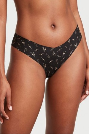 Black Victorias Secret No-Show Panties | 064293-FQN