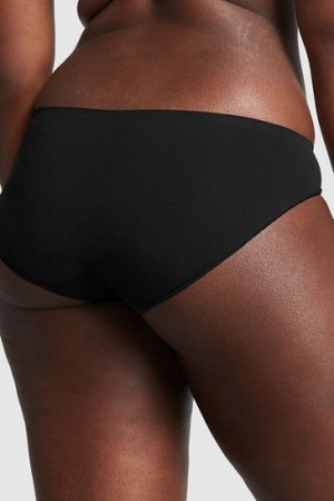 Black Victorias Secret Seamless Bikini Panties | 049715-EWL