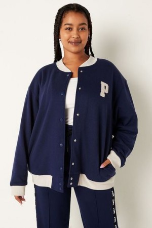 Blue Victorias Secret Varsity Jackets | 817902-GPL