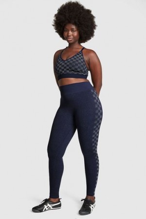 Coffee Victorias Secret Seamless Workout Shine Leggings | 238519-RCI