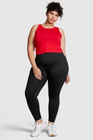 Coffee / Brown Victorias Secret Recycled Materials Leggings | 715460-UWR