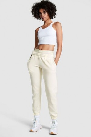 Cream Victorias Secret Everyday Fleece Classic Joggers | 753842-QLP