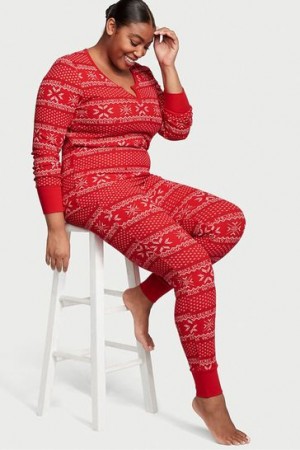 Green Victorias Secret Flannel Pyjamas | 892601-MRD