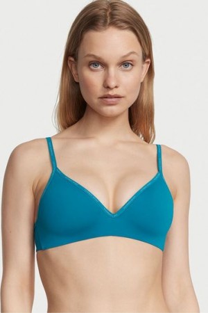 Grey Victorias Secret Adjustable Straps T-Shirt Bras | 632570-QJF