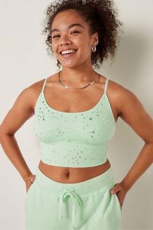 Lavender / Purple Victorias Secret Seamless Seamless Lightly Lined Low Impact Sports Bra | 894071-IFN