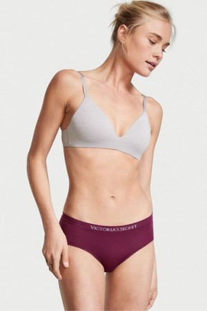 Navy / Blue Victorias Secret Seamless Logo Panties | 532798-JNS