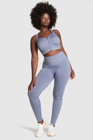Pink Victorias Secret Logo Leggings | 392760-HKJ