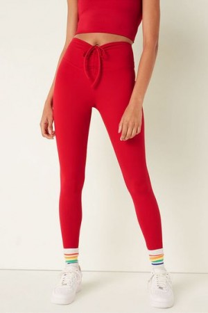 Pink Victorias Secret Soft Ultimate High Waist Ruched V Leggings | 621497-JUB