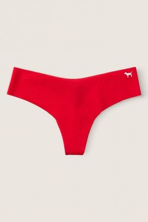 Red Victorias Secret No-Show Smooth Panties | 016297-JMA