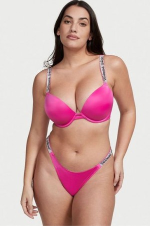 Red Victorias Secret Very Sexy Shine Strap Panties | 078319-PWA