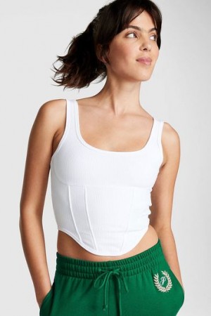 White Victorias Secret Corset Bralette Bras | 276543-ERV